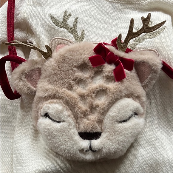 Cynthia Rowley Cream and Red Sweater - Picture 5 of 6